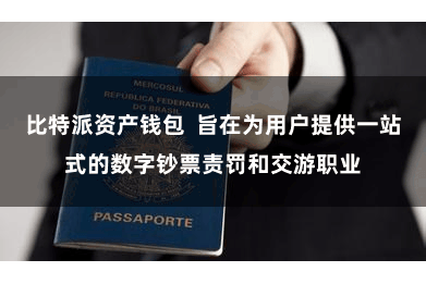 比特派资产钱包 旨在为用户提供一站式的数字钞票责罚和交游职业