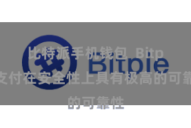 比特派手机钱包  Bitpie支付在安全性上具有极高的可靠性