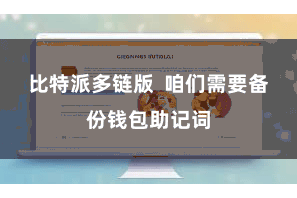比特派多链版  咱们需要备份钱包助记词