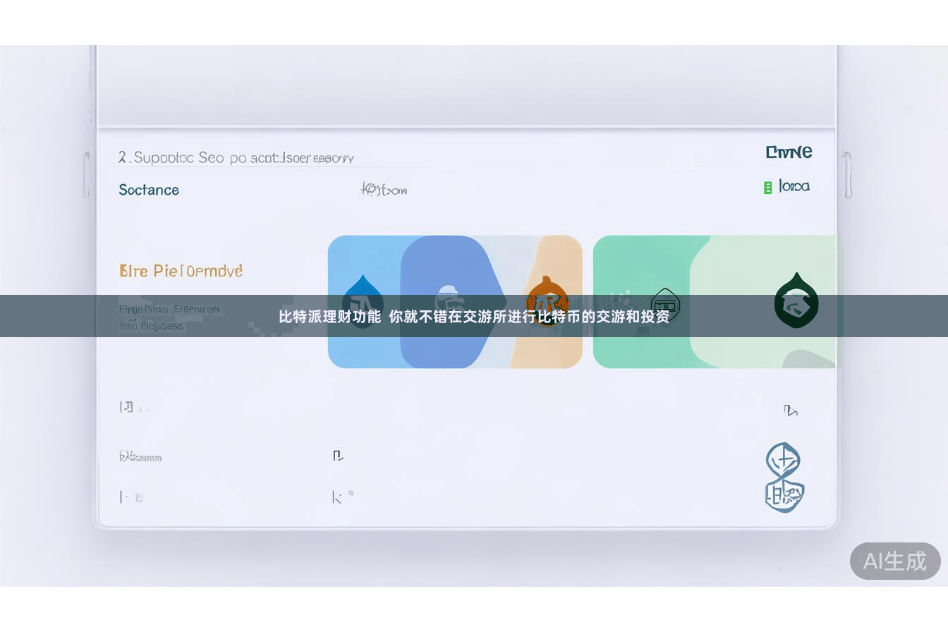 比特派理财功能  你就不错在交游所进行比特币的交游和投资
