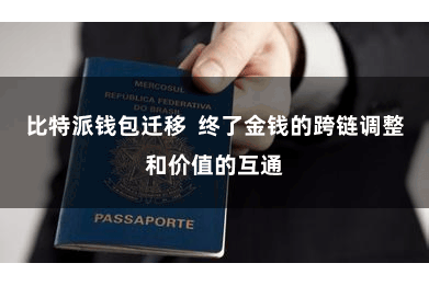 比特派钱包迁移  终了金钱的跨链调整和价值的互通